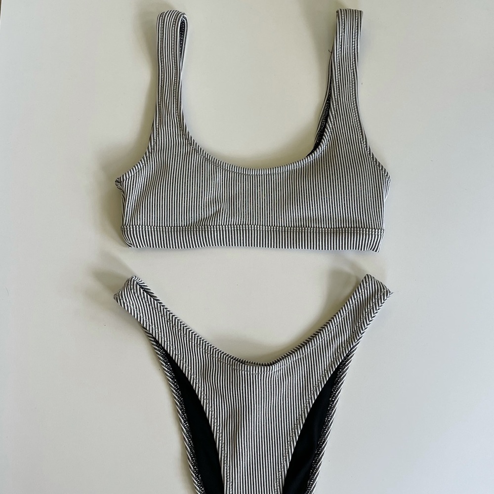 forever 21 sparkly ribbed highwaisted bikini